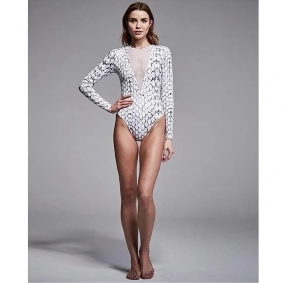 Varley Other - Varley Orchid Print Trask Zipper One Piece $136